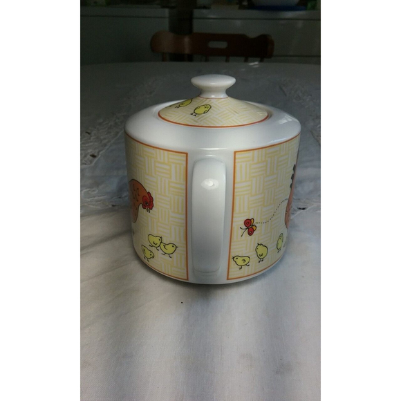 Vintage Porcelain Teapot Hens Chicks and Butterflies by Cameron Japan - Picture 8 of 12